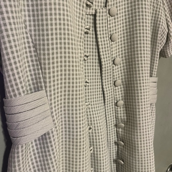 Vintage 90’s Checked Button Down Dress - Picture 4 of 4